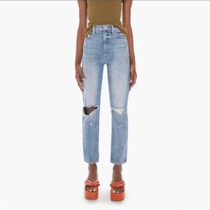 Mother Denim size 28 High Waisted Rider Flood In Wild And Wicked Jeans